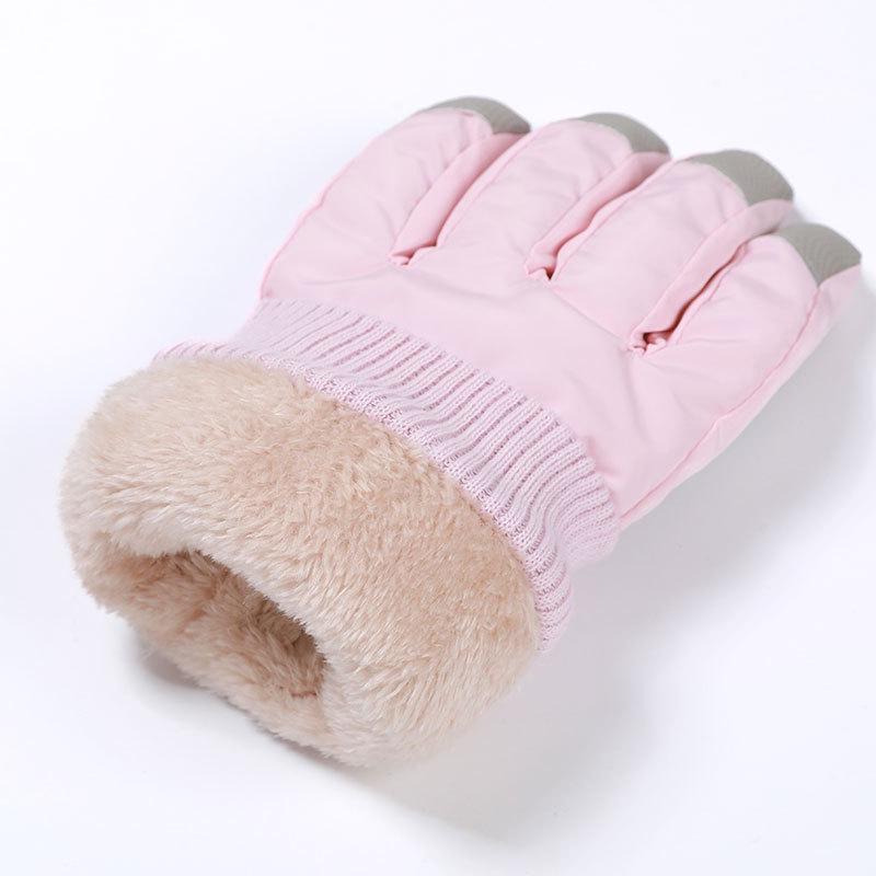 Windproof Waterproof Fleece-Lined Touchscreen Winter Ski Gloves for Kids, Women, Men - Ideal for Outdoor Activities