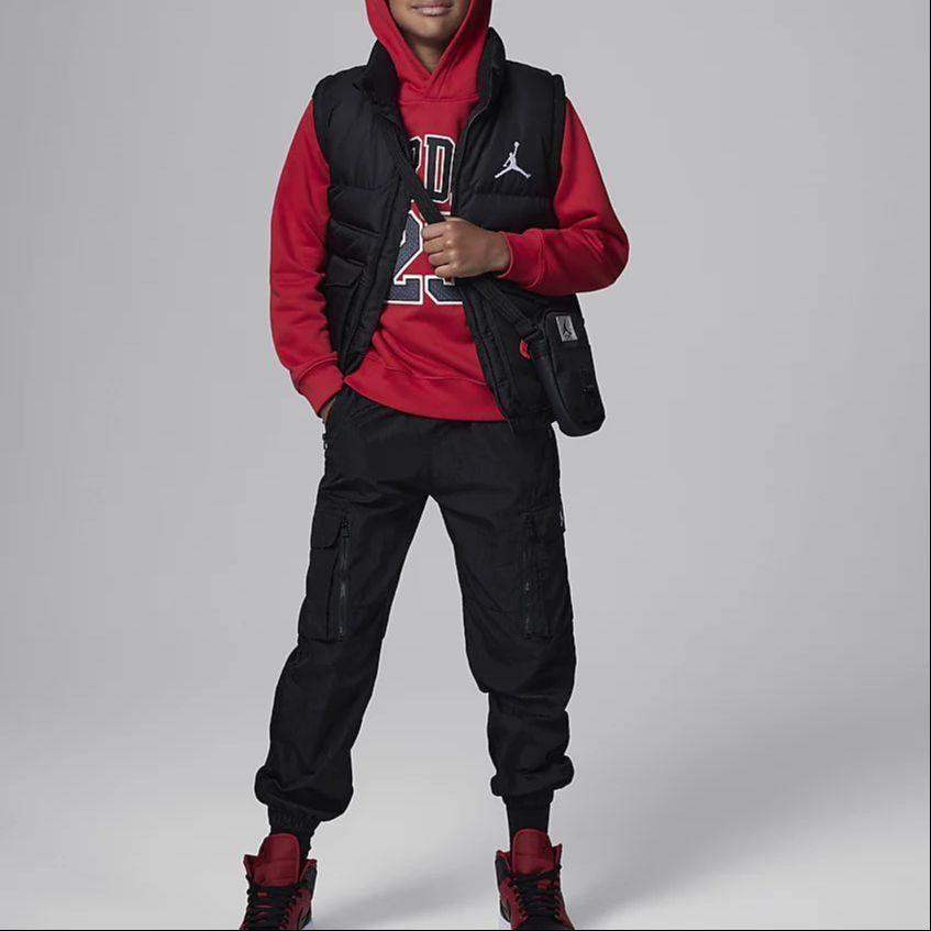 Jordan Sweatshirt Alphanumeric Hooded Casual Fleece Lined Long Sleeved Sweatshirt FV3203-687