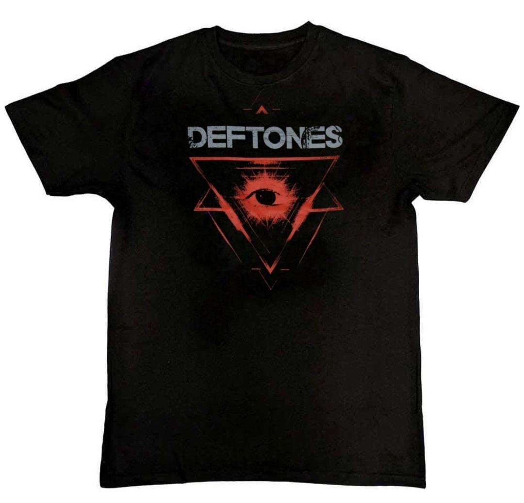 DEFTONES - Triangle Eye Logo Graphic Print Mens T-Shirt XXL