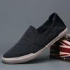 Fashion 2025 Ins Fashion Shoes Men Loafers Canvas Shoes Men Casual Shoes Flat Slip on Male Footwear