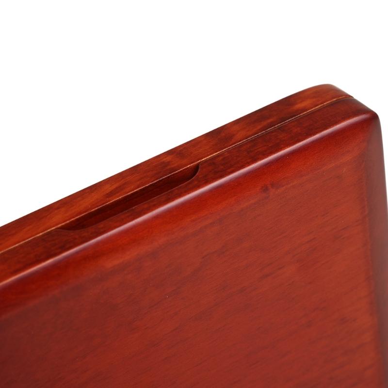 Portable Bassoon Reed Organizer Case Portable Wood Storage Box Reed Holder Protective Case Wood Texture for 5 Reed