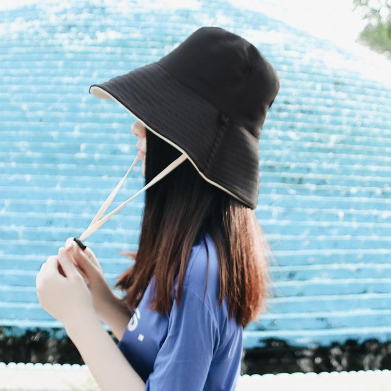 

New men s and women s double-sided bucket hat fashion outdoor leisure sunshade sunscreen basin hat sun hat One size