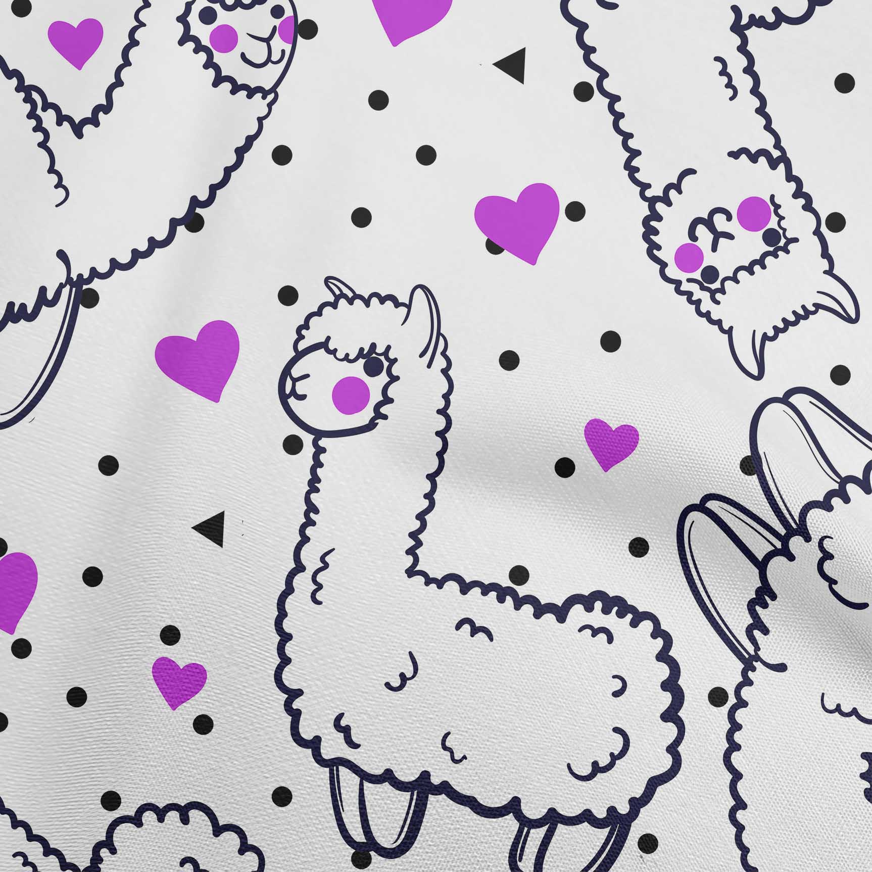 

OneOone Cotton Flex Чорна тканина Овець Декор для дитячої кімнати Швейні Ремісничі проекти Принти на тканині 40 дюймів 42 Inch Wide - Viscose Chiffon білий