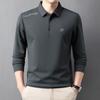 Polo Shirt Men'S Premium Long Sleeve Business Casual Men'S Small Waffle Stretch T-Shirt