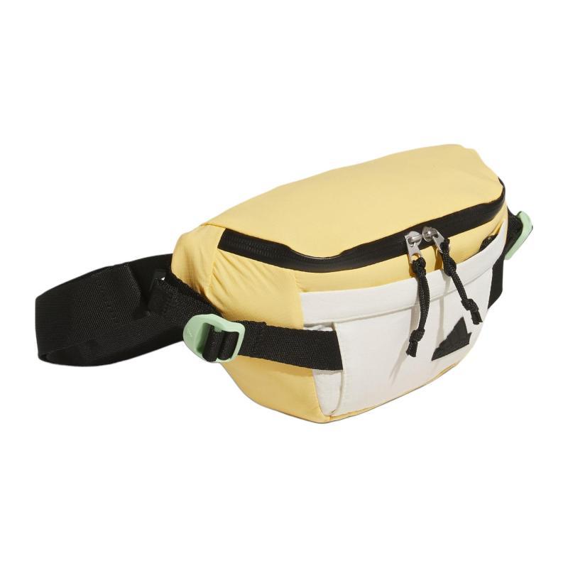Adidas Recycled Polyamide Shoulder Bag Crossbody Bag Fanny Pack Small Size Unisex Apricot Yellow Adidas JJ2084