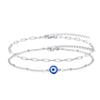 Elegant Stainless Steel Bracelet Unique Adjustable Chain Bracelet Turkish Blue Eye Bracelet  Unisex