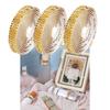3Pcs Adhesive Rhinestones Ribbon Sparkling Rhinestones Ribbon 9mm Crystal Ribbon Roll for Craft Wedding Cake Decoration