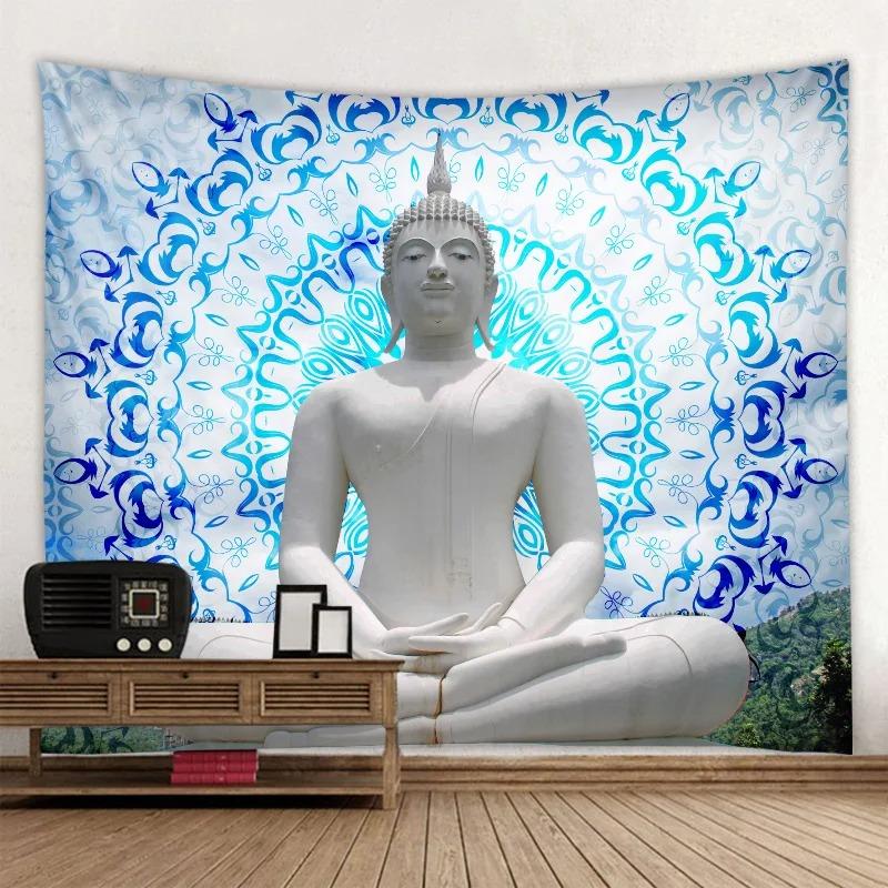 Home Decor Meditation Seven Chakra Tapestry Indian Buddha Wall Decor Mandala Tapestry Witchcraft Bohemian Hippie
