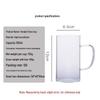 High-Temperature Resistant Glass Tea Cup with Handle - Transparent and Thickened for Juice and Milk
