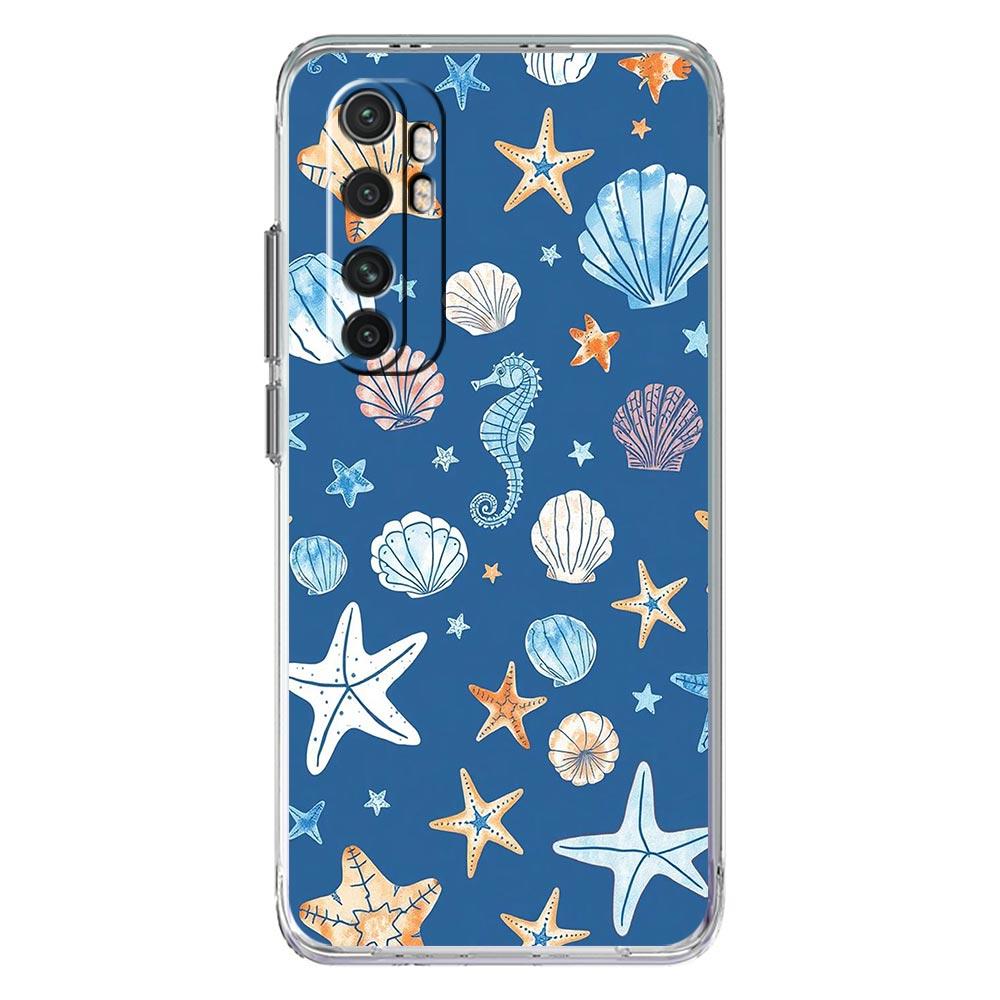 Phone Case For Xiaomi Mi Poco X7 X6 X5 NFC X3 F7 Ultra F6 Pro F3 15 14T 14 13T 11 12 13 Lite Clear TPU Cover Blue Ocean Animals