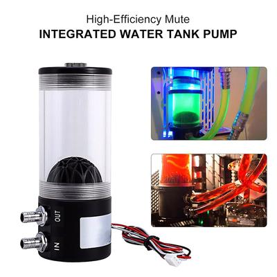 Details About 500L/H 10W DC 12V CPU CO2 Cooling Water Cooler Pump Tank Heat Exchanger Mute