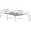 Solid Wood Bed without Mattress White 75 x 190 cm Pine Wood