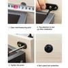 16/19mm Furniture Desk Draw Pedestal Lock Office Home Filing Cabinet Lock 2 Keys Fixed Locks Furniture Hardware Door Hasps