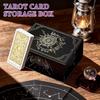 Magnetischer Deckel Tarotkartenbox, Tragbarer leichter Aufbewahrungs-Organizer, Unauffällig elegant Spielkarten Schmuck Andenken Aufbewahrungsbox