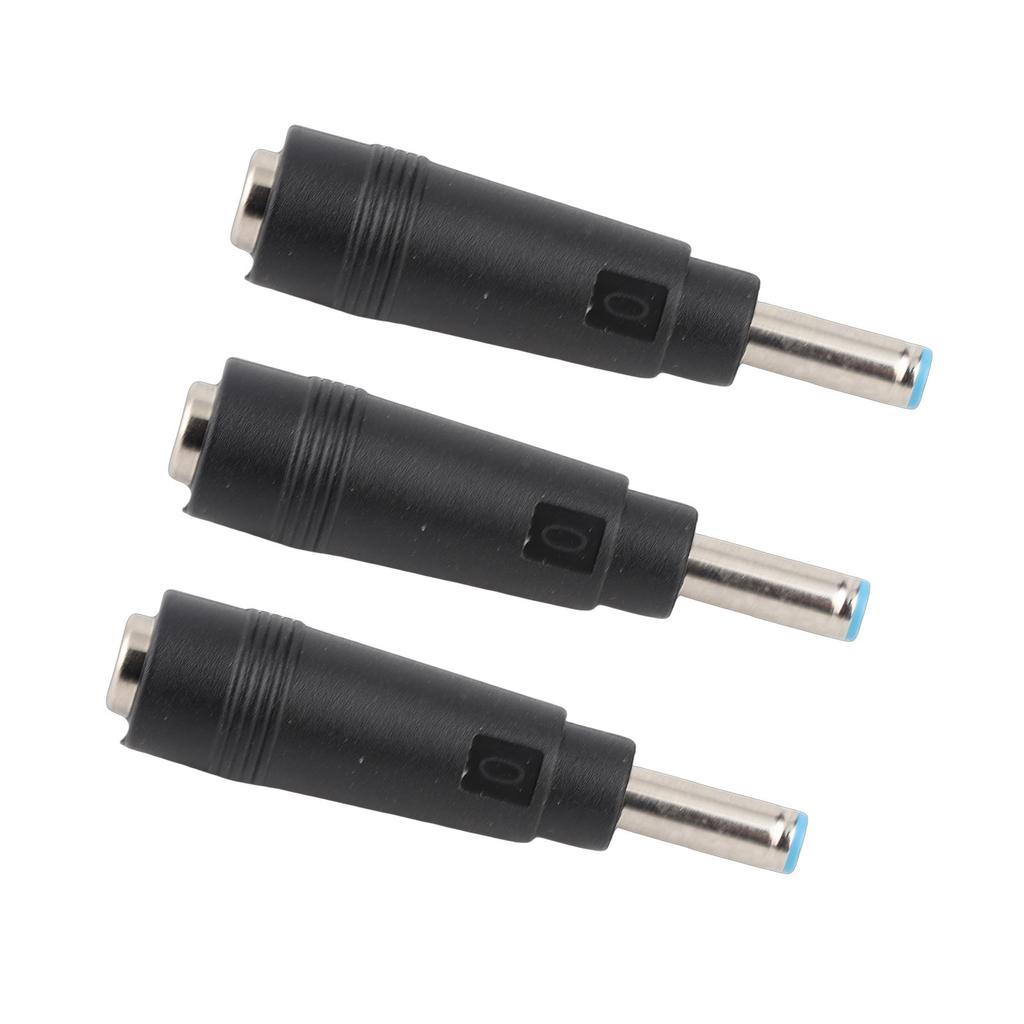 3pcs Power Adapter Connector 5.5x2.1mm Female to 4.5x3.0 Male Charger Plug for HP Laptop