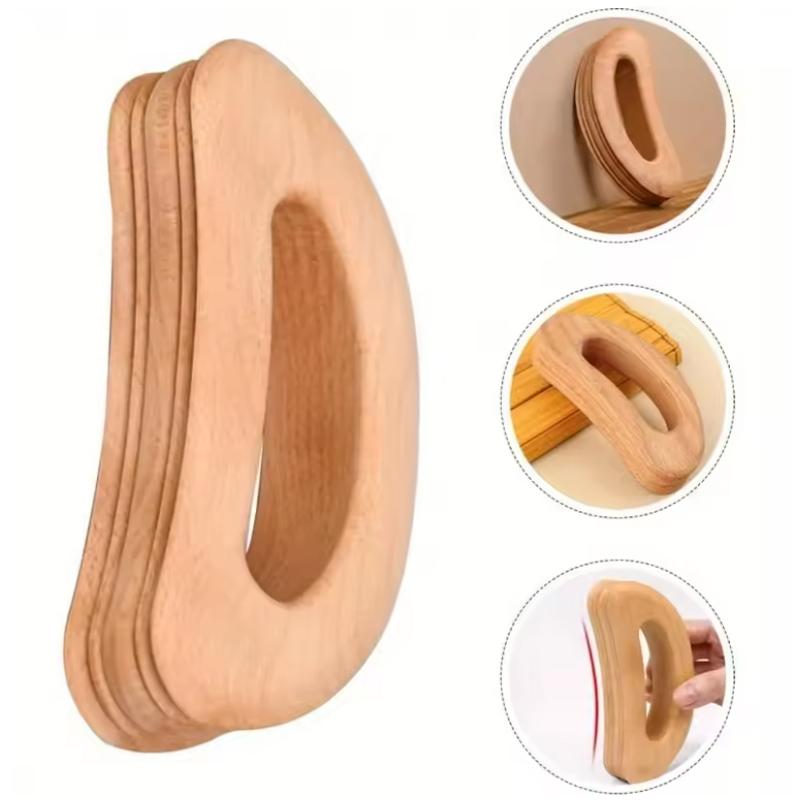 Wooden Gua Sha Scraping Board - Body Massage Tool For Muscle Pain Relief, Lymphatic Drainage & Relaxation, Handheld Massager