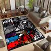 Band Logo Music Rock and Roll Pattern Carpet  for Living Room Bedroom Non-Slip Soft Rug Kitchen Floor Mat Entrance Doormat