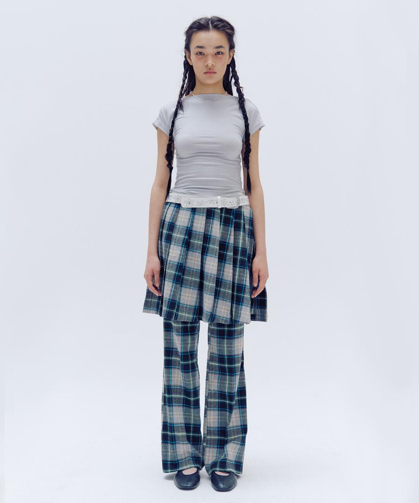 TRIPSHOP Wide Checkered Pants
