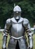 Full Steel Knight Armor Suit with Chainmail Milanese Medieval Armor LARP Cosplay Costume