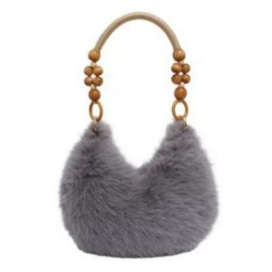 Trendige Plüsch-Umhängetasche - Neue Mode Textur Schultertasche