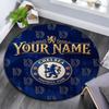 Custom Name,London Blues Chelsea Pattern Round rug,Carpet Rug for Living Room Bedroom Playroom ,Non-slip Floor Mat,Holiday Gifts and Birthday Gifts.