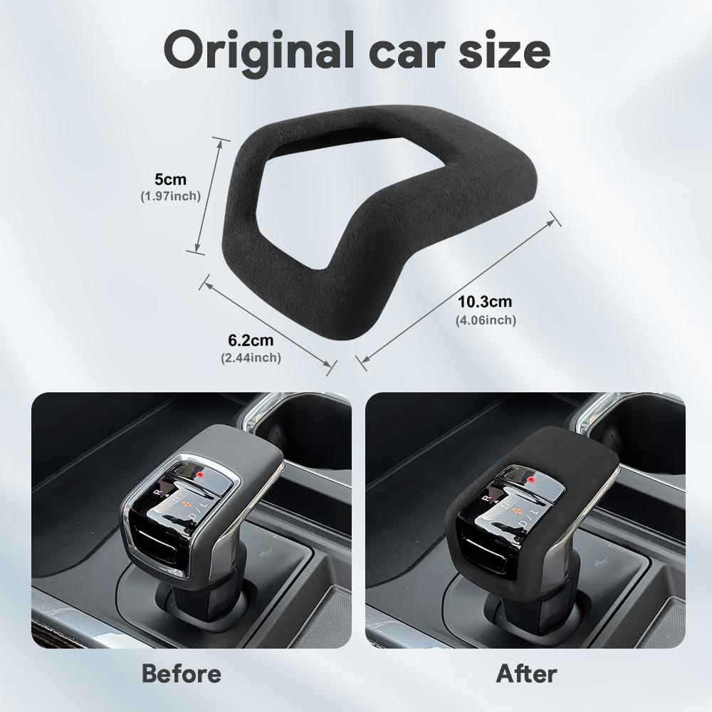 Super Suede Car Gear Shift Knob Cover For Chevrolet Silverado/ GMC Sierra 1500 2022 2023 2024 2025 2026 Trim Accessories