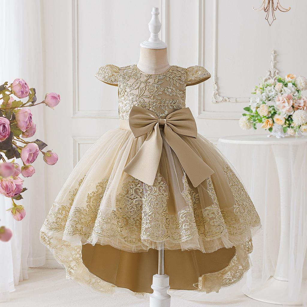 New Flower Girl Princess Wedding Dress for Children