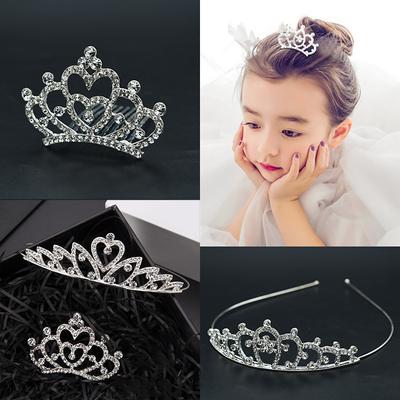 Damen Kristall Strass Kronen Stirnband Party Zubehör Haarkamm Hochzeitskrone Haarschmuck Brautkronen Haarreif Mode