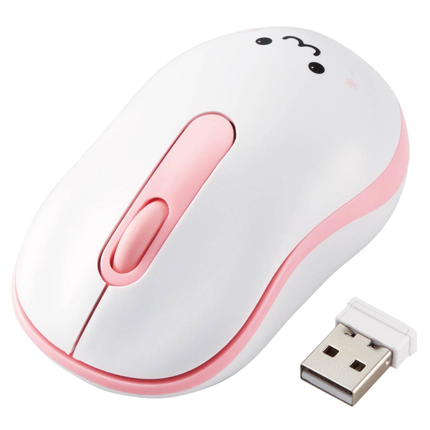 

ELECOM Wireless Mouse M-DY10DRSKPN, Quiet, 3 Buttons, Small, Pink