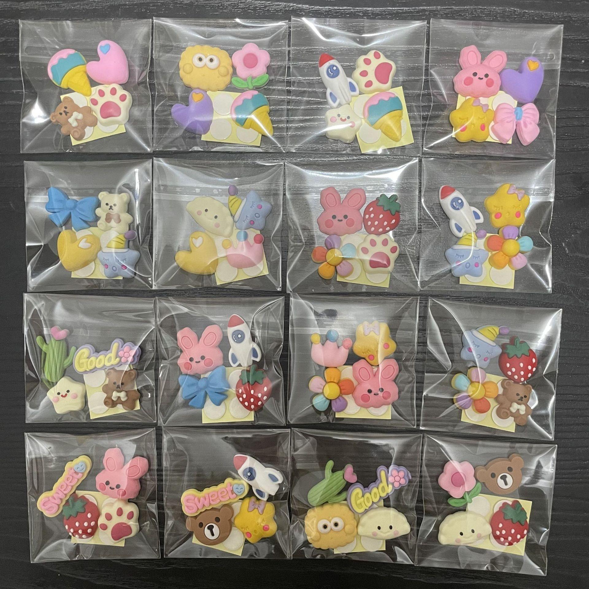 

Children Sticker Set for Piggy Banks 10 Packs Random Assortment Decorative Adhesive Stickers for Kids DIY Craft Projects and Saving Jars One Size білий
