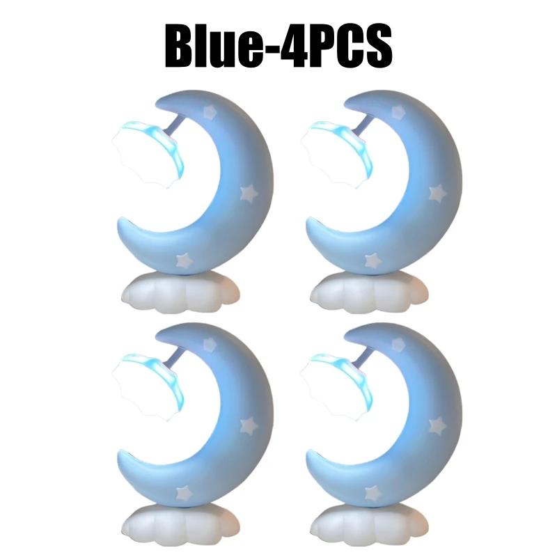 Niedliches LED Mond Nachtlicht USB Wiederaufladbare Nachttischlampe für Schlafzimmer Schreibtisch Dekolampe Kinder Weihnachtsgeschenk