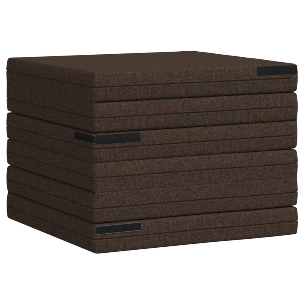 Folding Sofa Bed 140 x 67 x 45 cm Taupe
