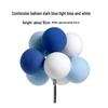 Colorful Retro Balloon Cake Toppers – Round Ball Dessert Decorations