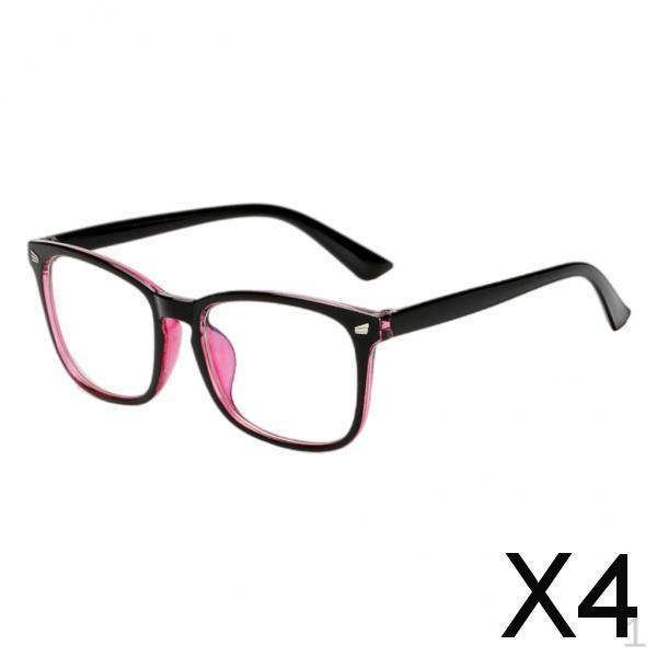 

4x Обычные очки Унисекс Большие линзы Мужские Легкие Очки S