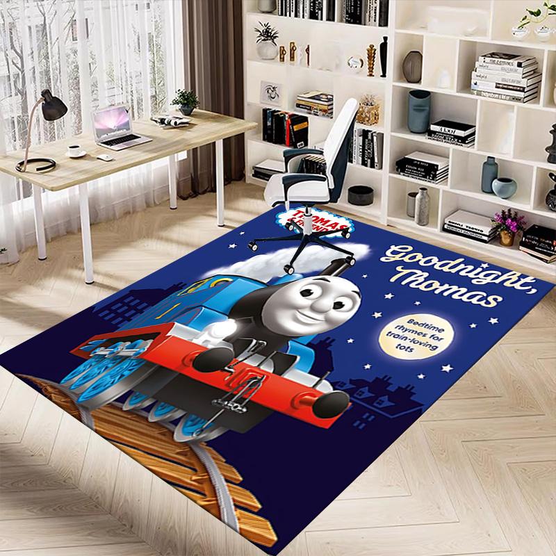 1pc Thomas Friends Adventure Carpet for Playroom Bedroom Living Room Sofa Home Decor,kids Game Area Rug Non-slip Floor Mat Y73046