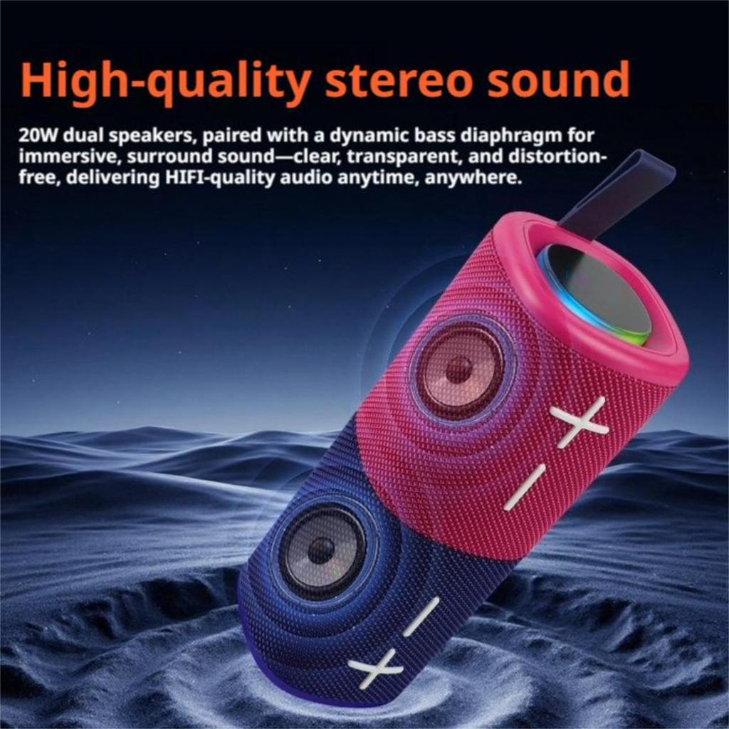 Portable Speaker with Magnetic 2-in-1 Design, Wireless Speaker for Home Outdoor Use