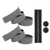Mountain Bike Handlebar Wrap Bicycle AntiSlip Bar Grip Tape with 2Pcs Bar Plugs(White )