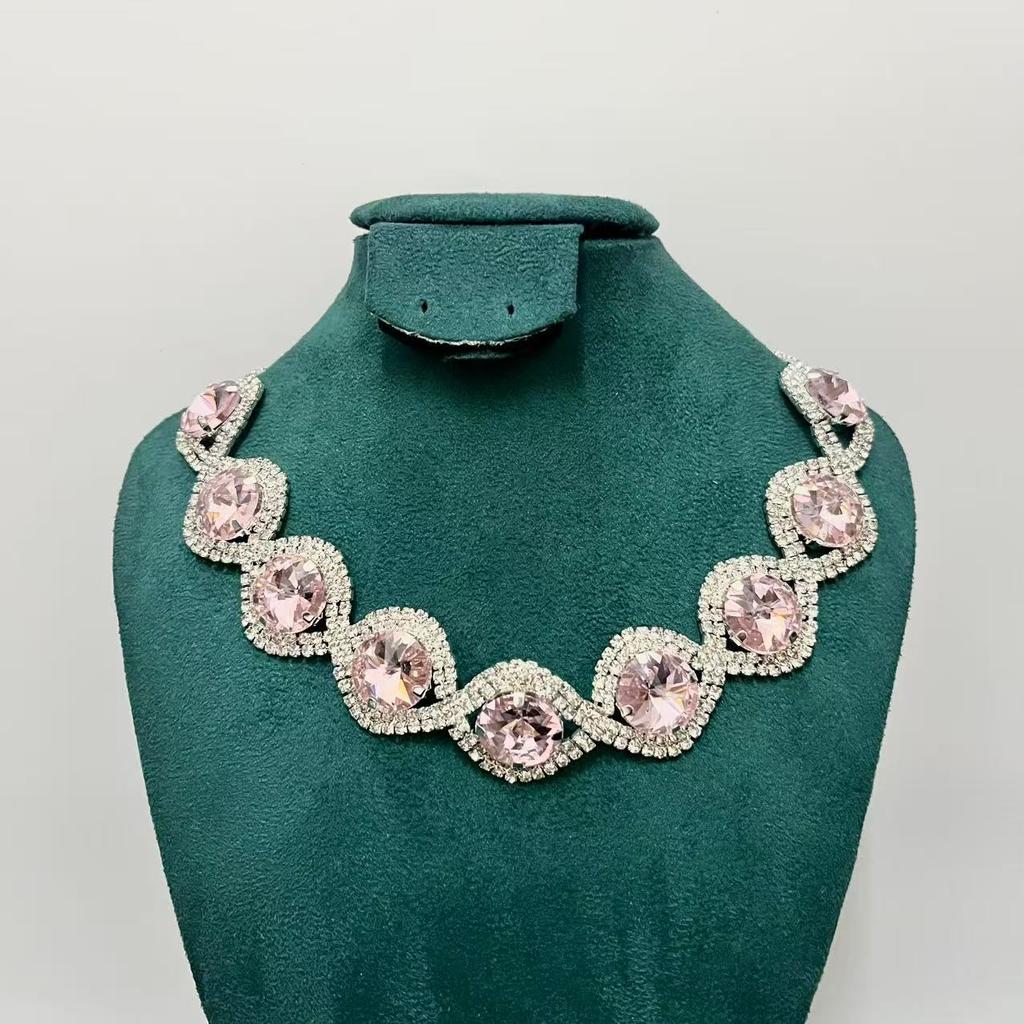 Wind Red, White, Blue And Black Crystal Bracelet, Super Flash Full Diamond Luxury Bracelet Women, Shiny Rhinestone Bracelet Hand Jewelry