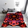 Abstract Fire and Smoke Pattern Blanket - Colorful   Design Blanket, Suitable for Use In the Bedroom, Living Room, On the Sofa