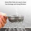 Stainless Steel Sink Filter Mesh Shower Floor Drain Hair Catcher Stopper Food Slag Drainer For Kitchen Bathroom Accessories