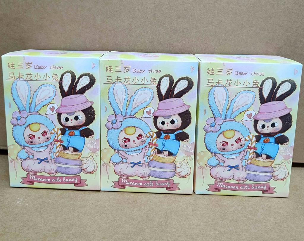 Echtes Baby Drei Jahre Alt Macaron Kleines Kaninchen Serie Trend Spielzeug Anhänger Kreativ Niedliche Puppe Spielzeug Geschenk