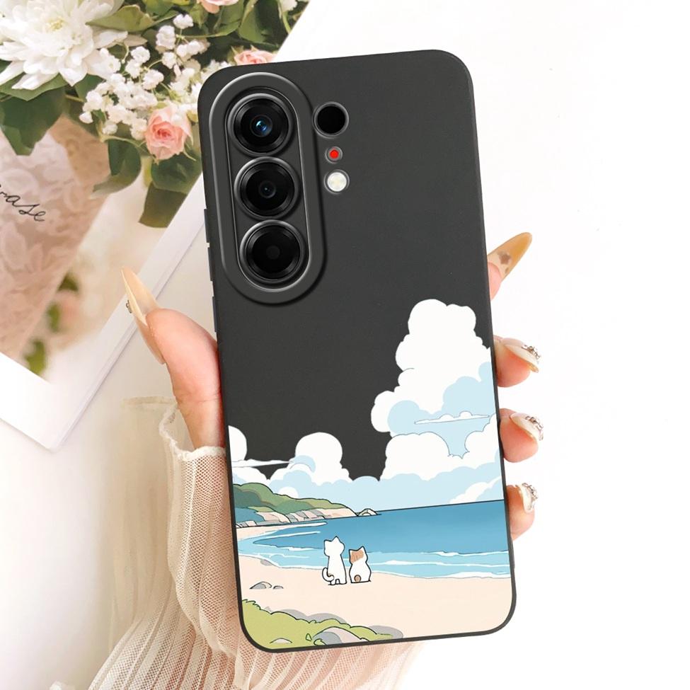 Hülle Für Tecno Camon 50 4G Cover CN5 Luxus Mode Blumen Kawaii Niedlich Bemalt Stoßfest Silikonhülle Für Techno Camon 50 4G