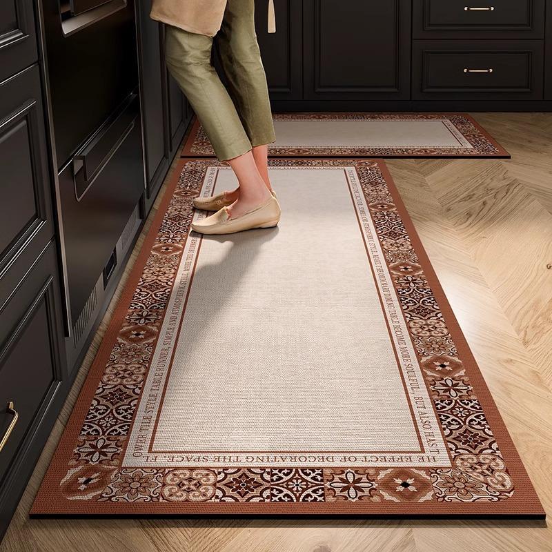 American Flower Tiles Diatom Mud Floor Mat Household Quick-drying Water Absorption Pad Dirt-resistant and Easy-to-clean Anti-slip Pad