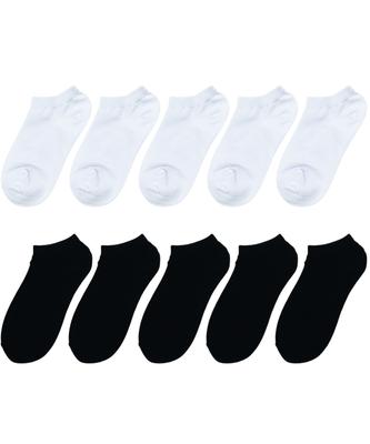 1996Seutaendadeu [10-Pack] Men'S & Women'S Plain Sneaker Socks Ankle Socks