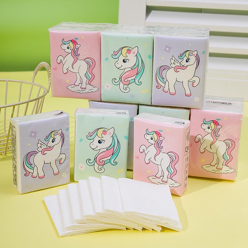 Portable 7-Sheet Cartoon Pocket Tissue Pack