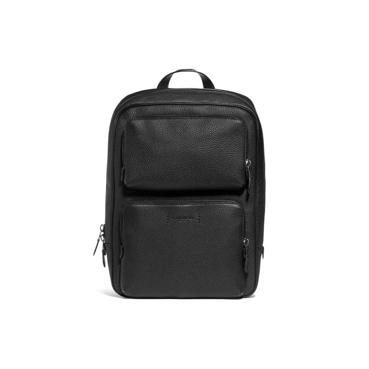 New COACH Gotham Canvas With Leather Travel Bag Backpack Large Size Men's Black Copper C5323-JIBLK