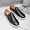 Fashion Wedding Office Loafers Handmade Leather Mens Slip on Flats Non-Slip Casual Man Dress Shoes Leisure Walk Driving Shoes Moccasins