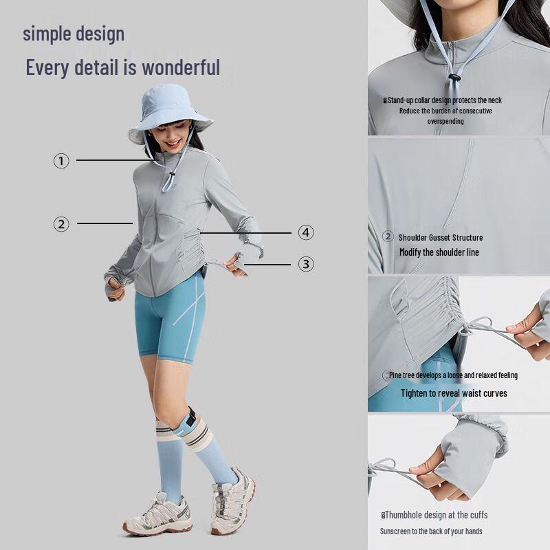 TECTOP Women's Original Yarn UPF200+ Ice-Cool Sun Protection Jacket