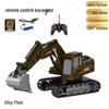 Alloy Remote Control Excavator Digger Vehicle Toy Bulldozer for Kids - Free Shipping