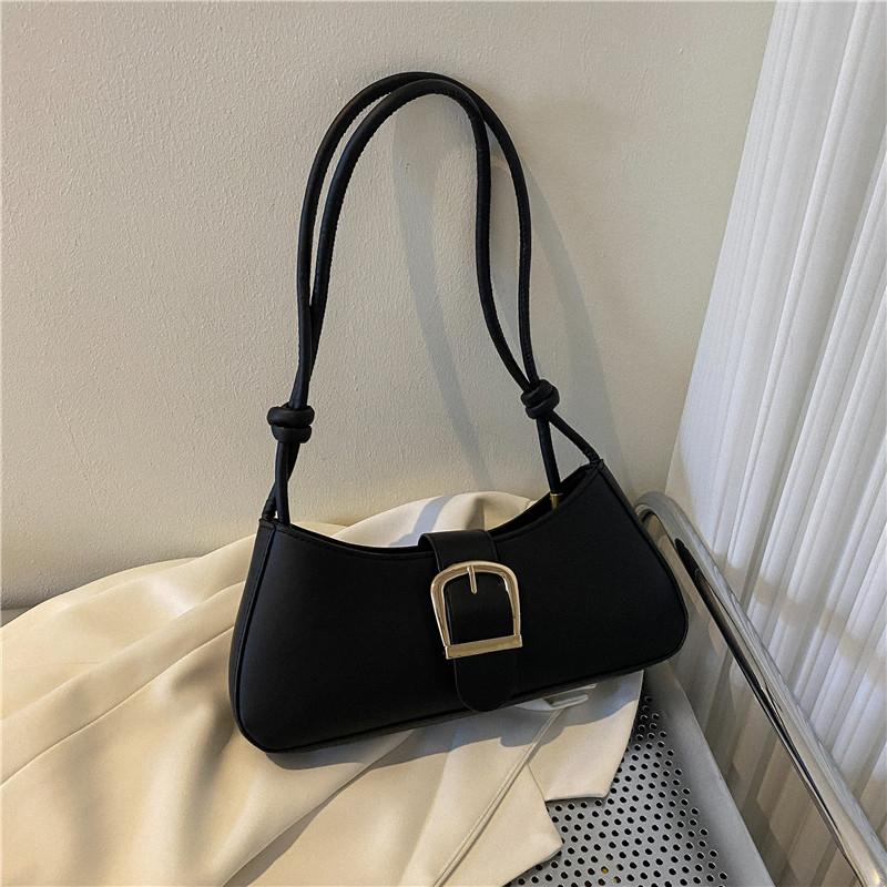 Textured PU Leather Niche Shoulder Bag For Women Summer New Popular Versatile Crossbody Bag Ladies Simple Work Handbags
